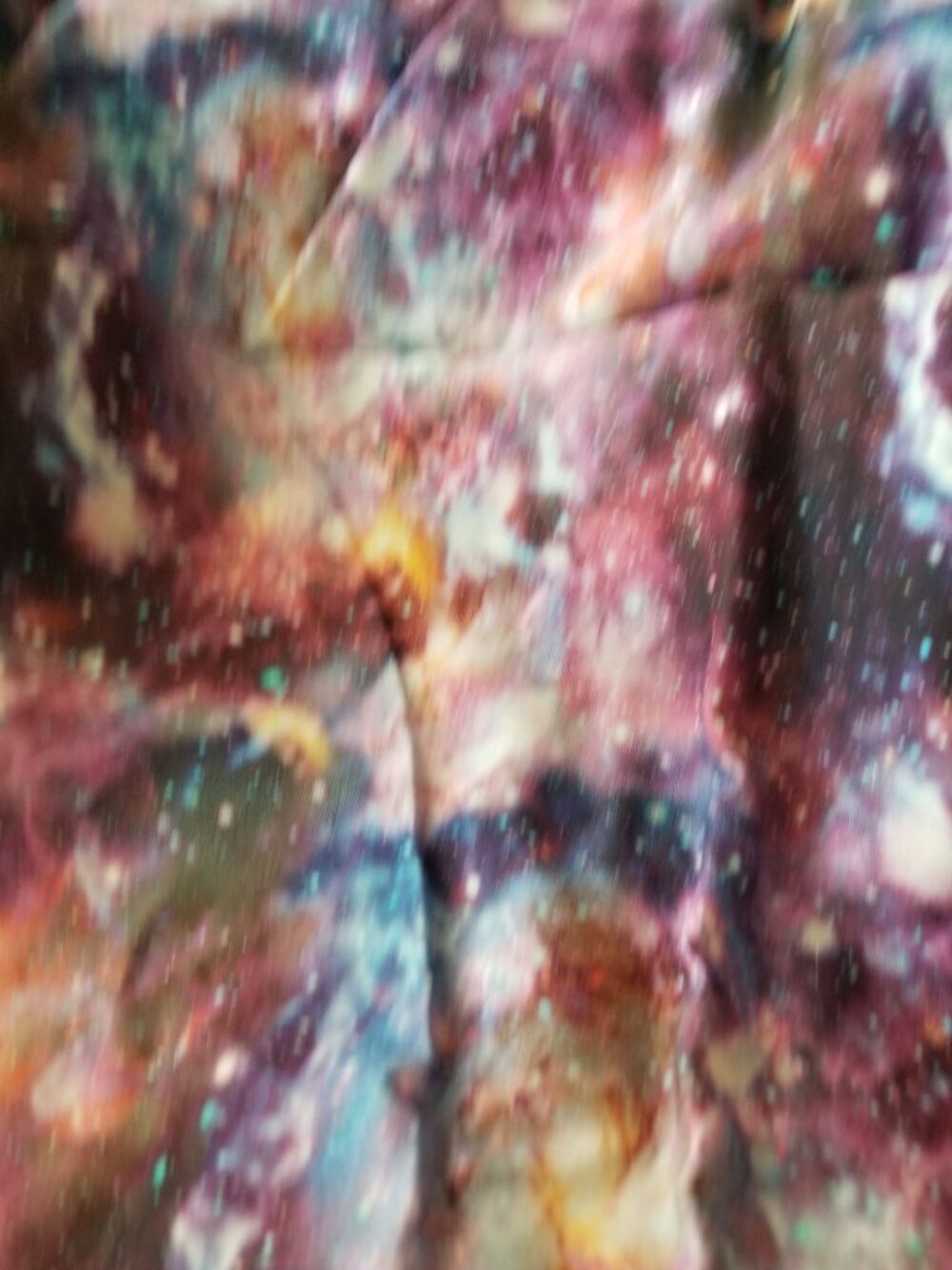 Material Multi-Color Fabric Red Blue Yellow  Steller  Universe  Fabric  44" x 50